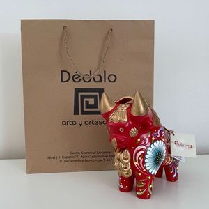 Pucara Bull Sculpture Ceramic Figurine